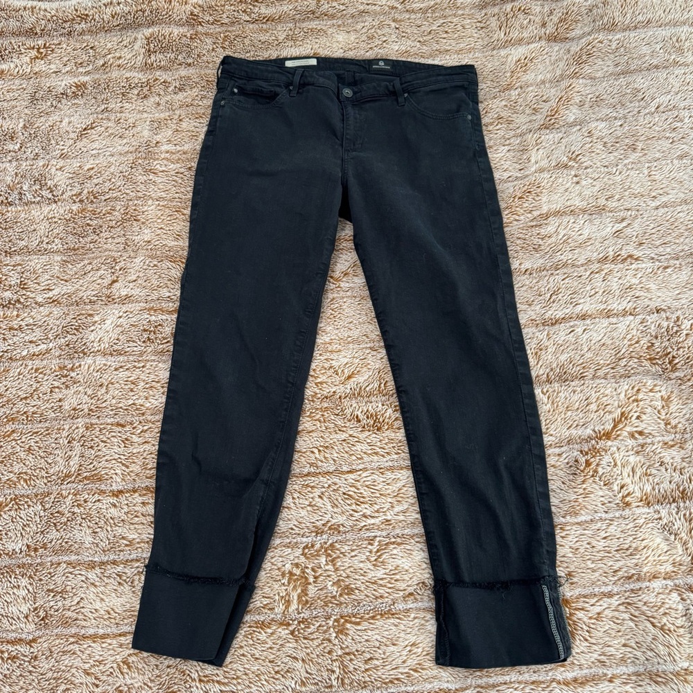 AG The Stevie Slim Straight Cuffed Jeans SIZE 32